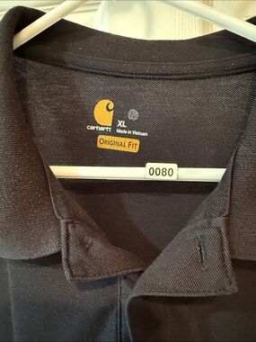 Carhartt Black Men’s Polo Shirt Original Fit sz XL
